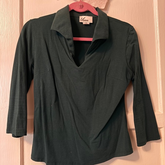 Vixen by Micheline Pitt vixen top green old fit - Picture 3 of 3